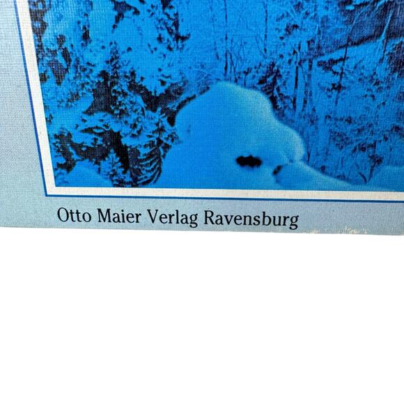 Ravensburger Vintage 1992 Neuschwanstein Castle Winter Scene 1500 Piece Puzzle - Picture 3 of 6